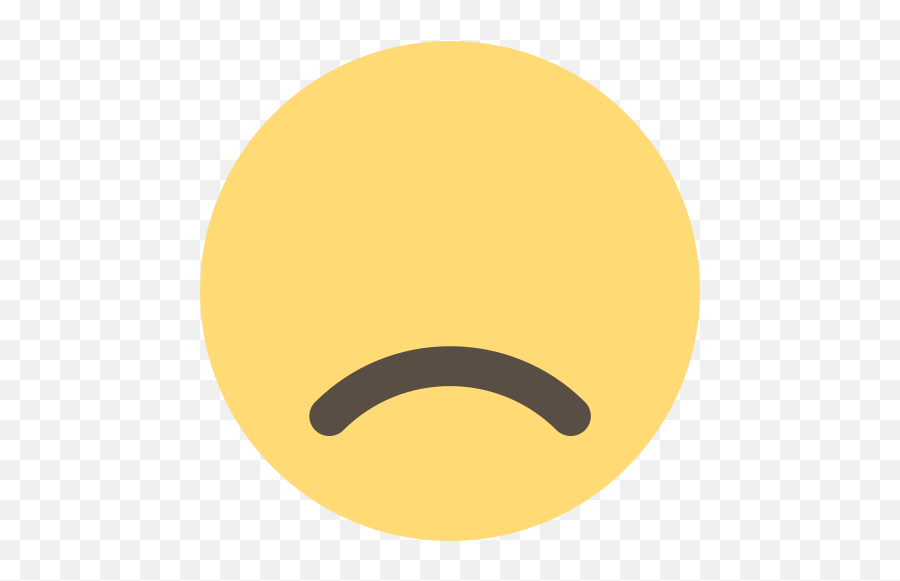 Face Smiley Unhappy Sad Emoji Expression Feeling Icon - Circle,Unhappy Emoji