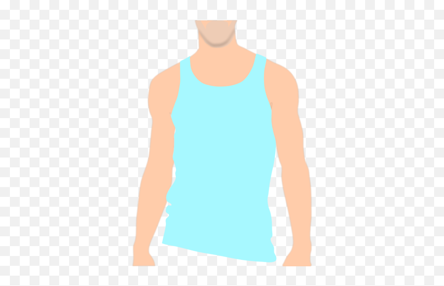 Vector Clip Art Of Top Of Male Body With A Vest - Vest Clipart Emoji,Men's Emoji Shirt