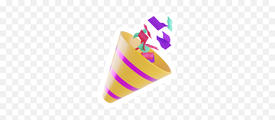 Party Popper - Party Popper Clipart Gif Emoji,Confettie Emoji
