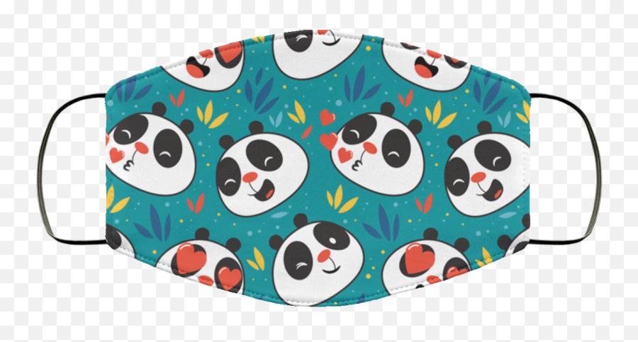 Cute Panda Emoticon Face Mask Washable Reusable - Cute Panda Face Mask Emoji,Cute Emoticon Faces