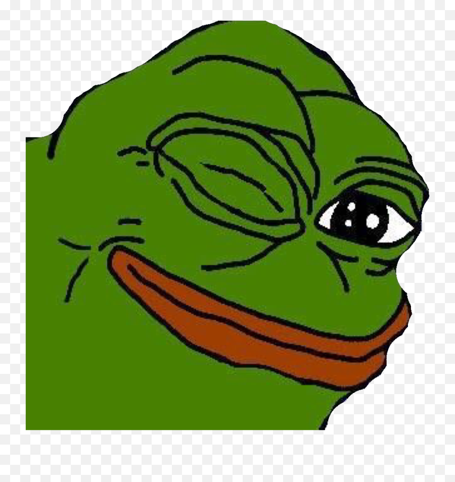 Pepe Wink Frog Dank Meme Sticker By Emma - Pepe Wink Png Emoji,Dank Meme Emoji