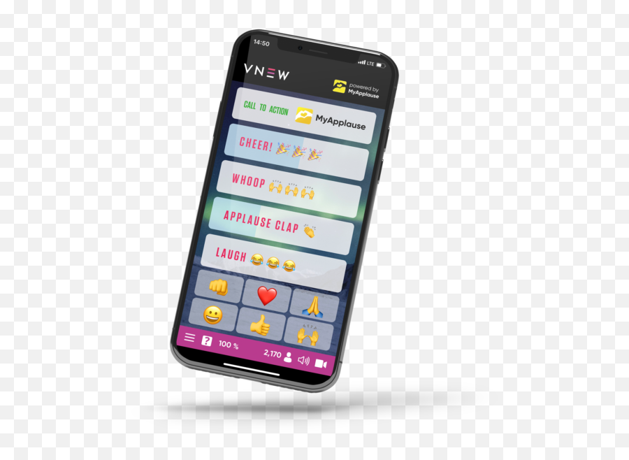 Meet Myapplause - Real Time Apps Portable Emoji,Clapping Emoji Png