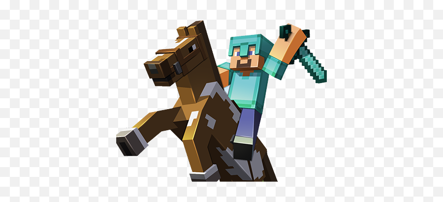 Steve Riding Horse - Steve On Minecraft Horse Emoji,Steve Emoji