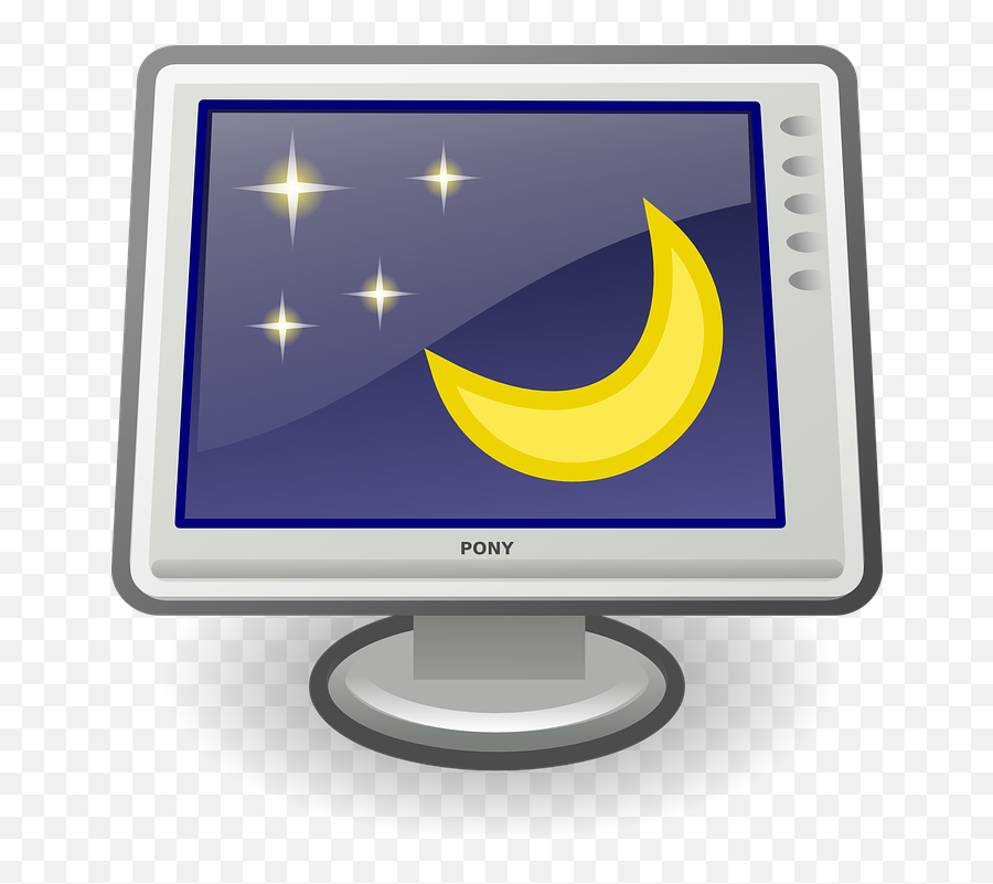 Free Night Sky Moon Vectors - Que Es La Pantalla O Monitor Emoji,Crescent Moon Emoticon