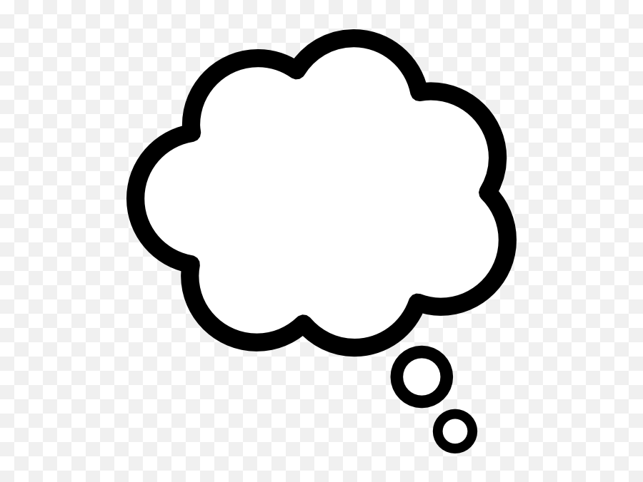 Thought Bubble Thought Cloud Clip Art At Vector Clip Art - Thought Bubble Emoji,Thought Bubble Emoji