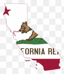 Flag - California Map With Flag Emoji,California State Flag Emoji