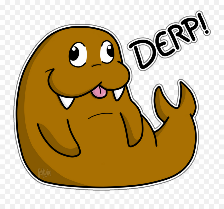Images Of Derp Face Animated - Derpy Walrus Emoji,Walrus Emoticon