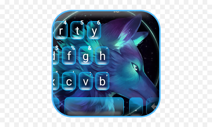 Night Dark Wolf Keyboard Theme - Graphic Design Emoji,Ovo Emoji Copy And Paste