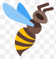 Bee Icon - Free Download PNG and Vector Stingless Logo Png Emoji