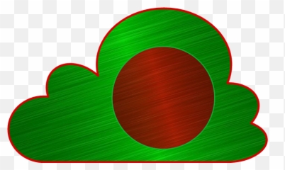Clouds Red Green Bangladesh Flag - Clip Art Emoji,Bangladesh Flag Emoji