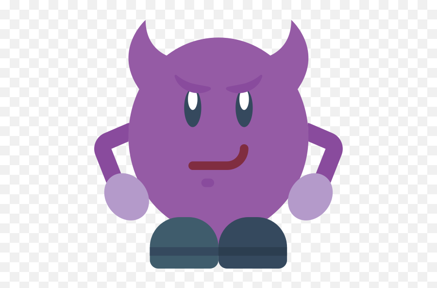 Devil - Cartoon Emoji,Devil Smirk Emoji