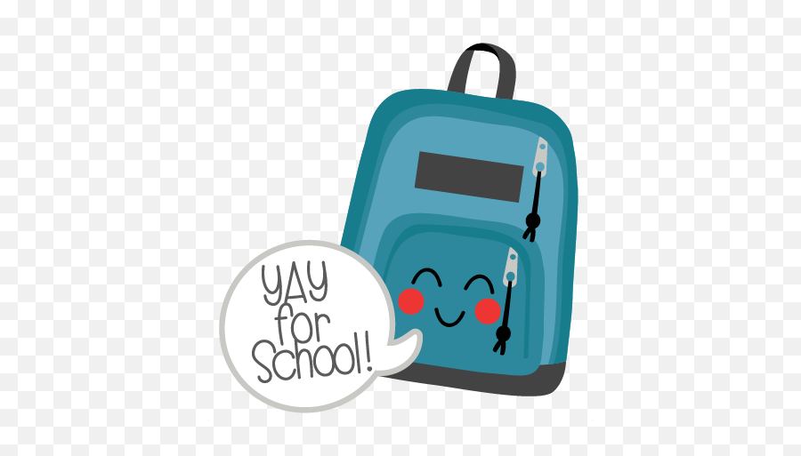 Cute Backpack Clipart - Cute Backpack Clipart Emoji,Emoji Bookbags