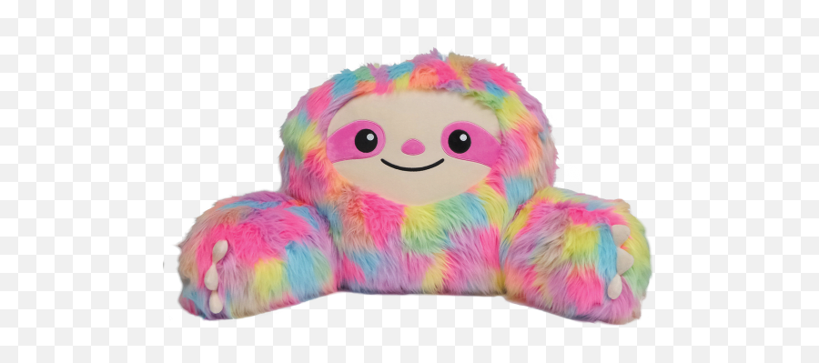 Iscream Sloth Furry Lounge Pillow - Stuffed Toy Emoji,Ice Cream Emoji Pillow