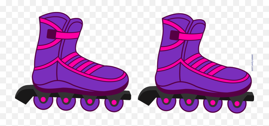 Rollerblades Purple Clip Art - Clip Art Roller Blades Emoji,Roller Skate Emoji