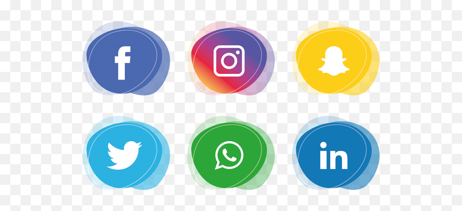 Vector Royalty Free Social Media Icons Set Facebook - Social Media Logos Transparent Emoji,Instagram Logo Emoji