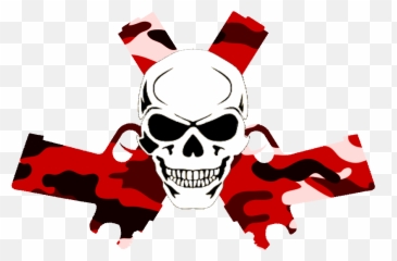 Red Skull Png - Skull And Guns Logo Png Emoji,Ticket Gun And Skull Emoji