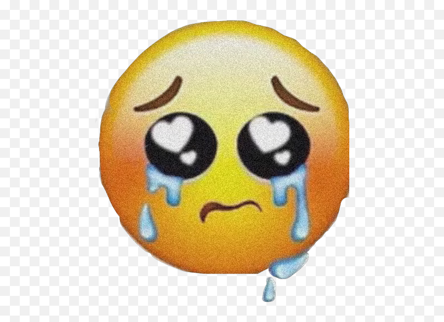 Cute Cuteness Cry Crying Hearts Sticker - Cute Cry Emoji,Emoji For Lonely
