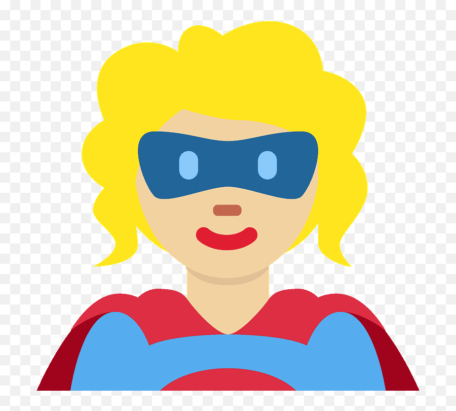 Woman Superhero Emoji Clipart Free Download Transparent - Super Heroina Png,Superman Emoji