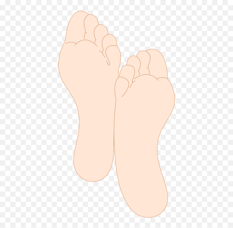 Soles Of Crossed Feet Clipart - Soles Of Feet Clip Art Emoji,Feet Emoji