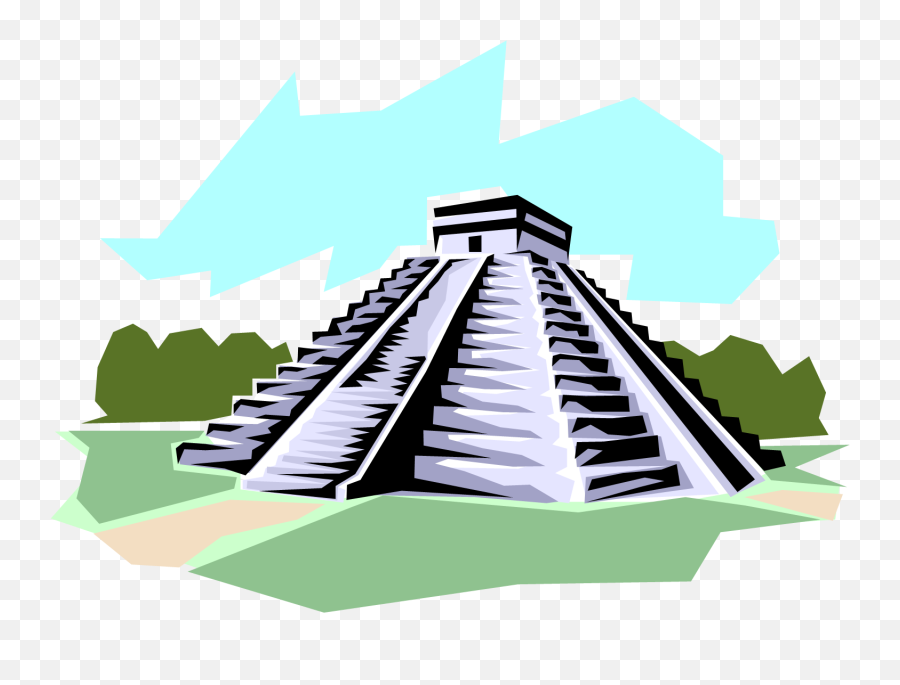 Chichen Itza Mayan Pyramid Chichen Itza - Mexican Pyramids Png Emoji,Pyramid Emoji