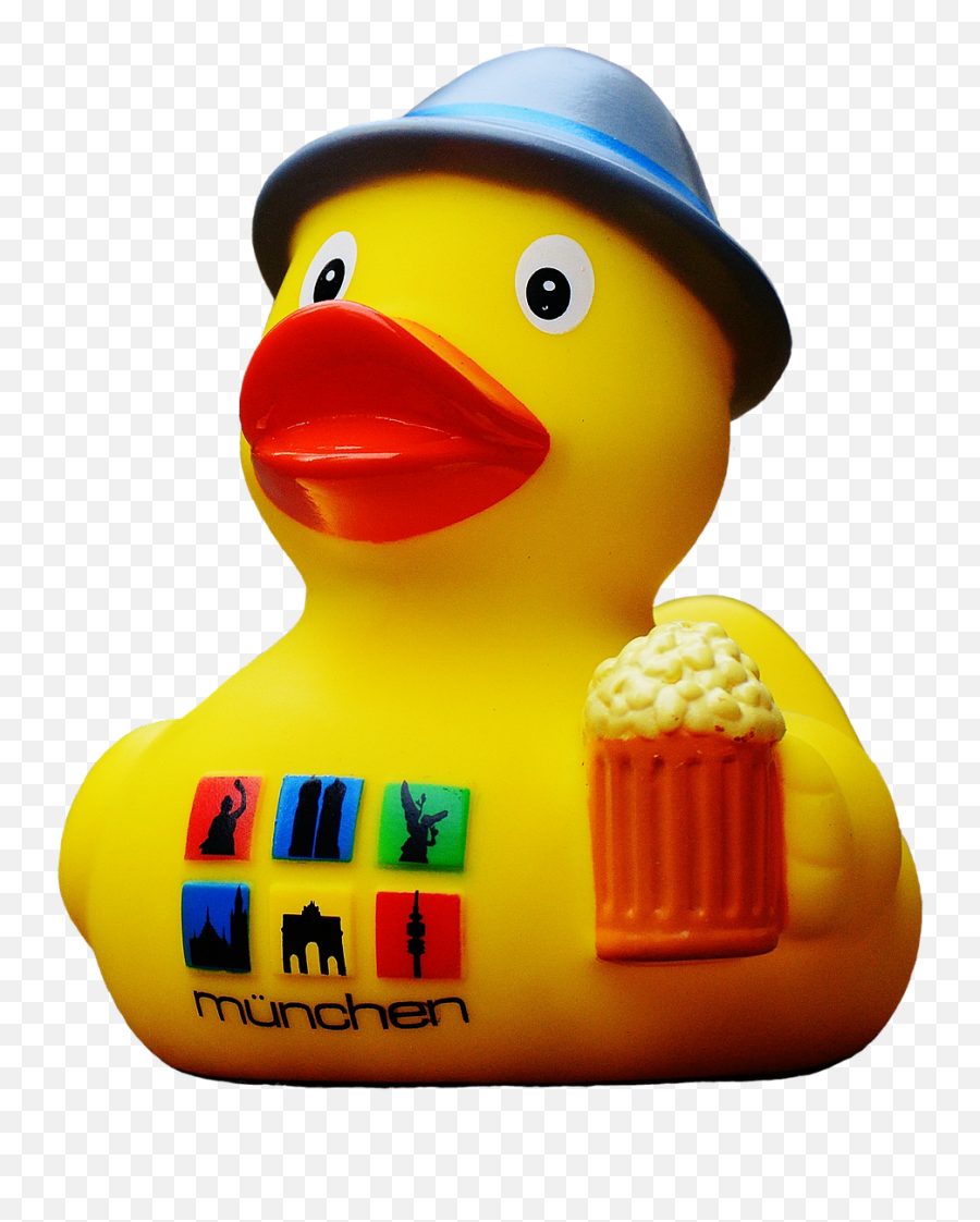 Quietscheente Munich Bavaria Beer Oktoberfest - Rubber Duck Emoji,Fire Emoji Iphone