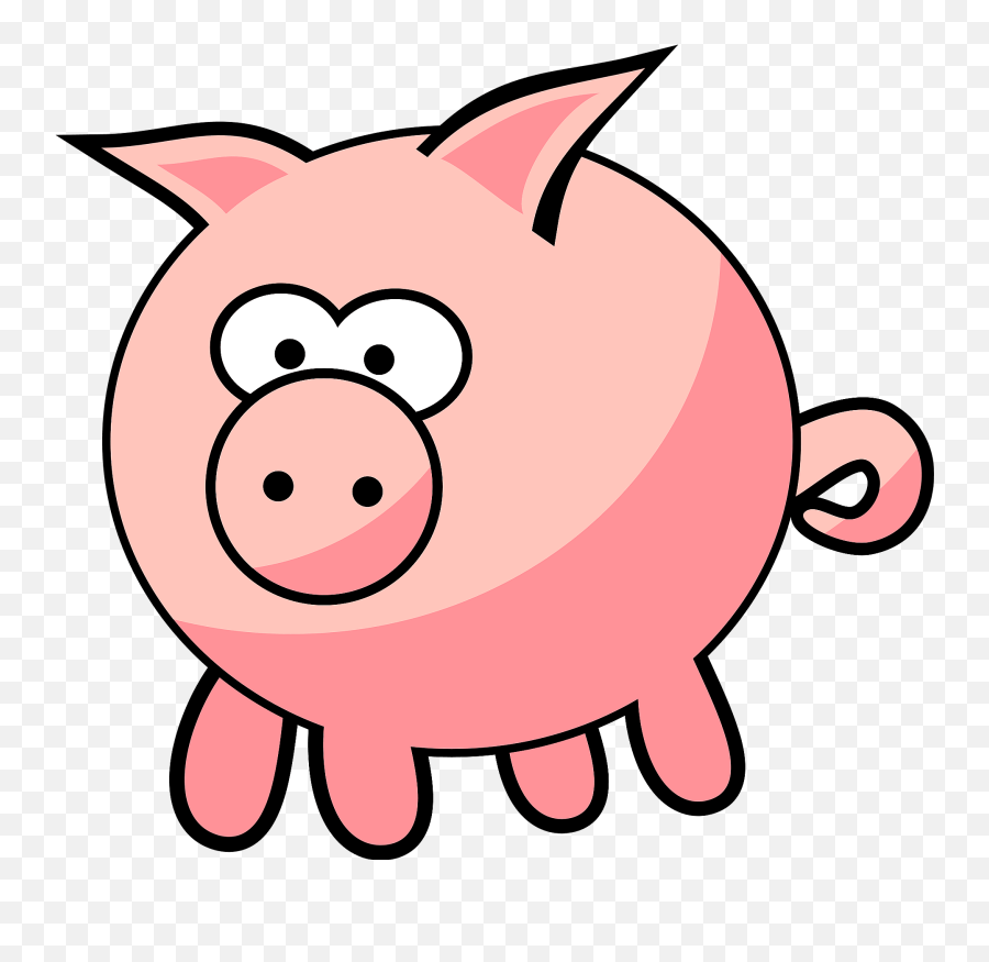 Funny Pig Clipart Free Download Transparent Png Creazilla - Animal Figure Emoji,Funny Farm Emoji
