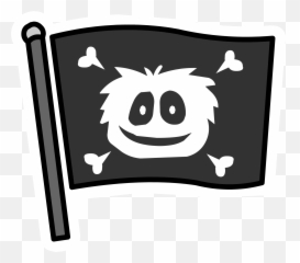 Jolly Roger Flag Pin - Club Penguin Pins Emoji,Pirate Flag Emoji