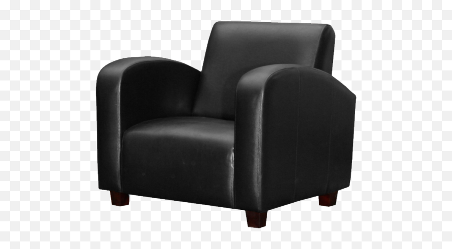 Couch Clipart Leather Sofa Couch - Black Armchair Png Emoji,Sofa Emoji
