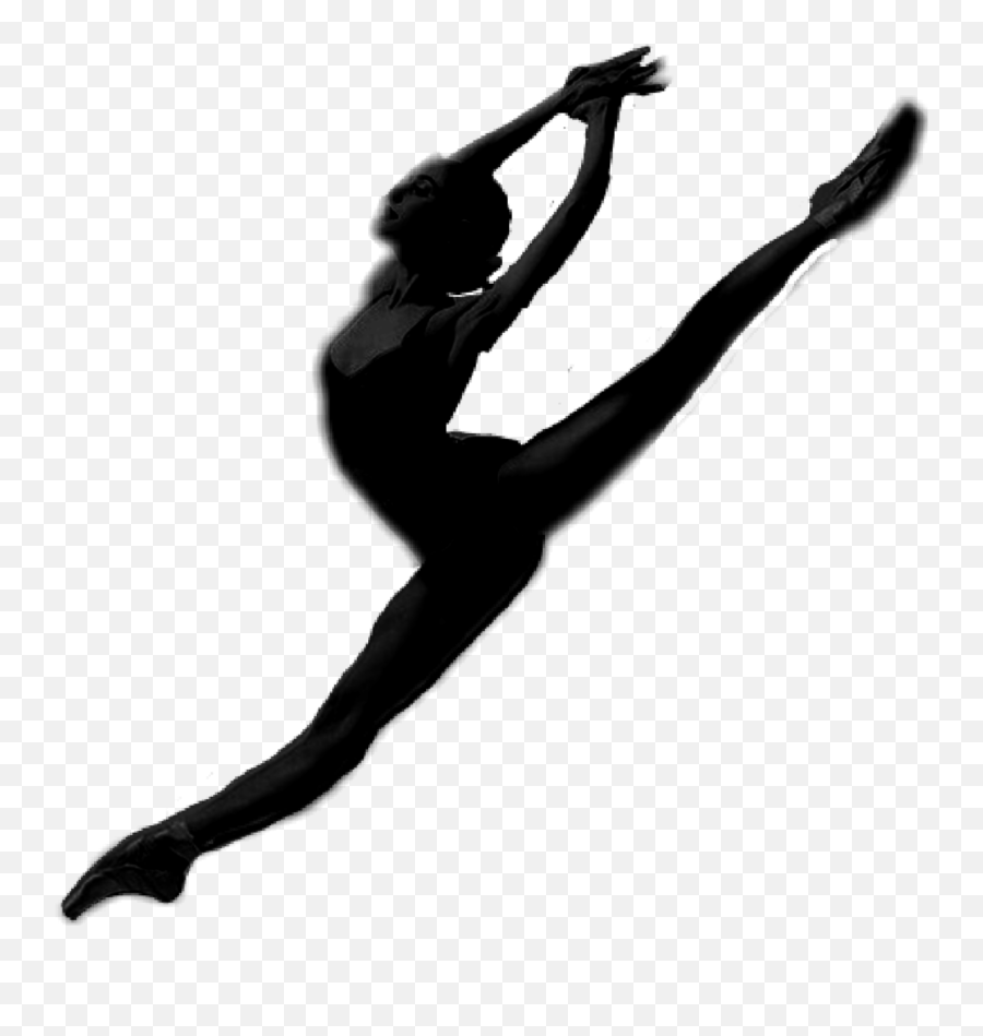Girl Dance Dancer Dancing Blackandwhite - Contemporary Lyrical Dance Dance Silhouette Emoji,Girl Dancing Emoji