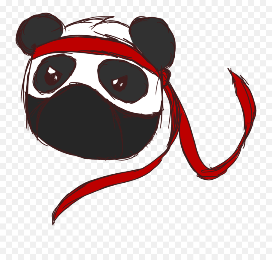 Panda Ninja - Panda Logo Ninja Emoji,Ninja Emoji Copy And Paste