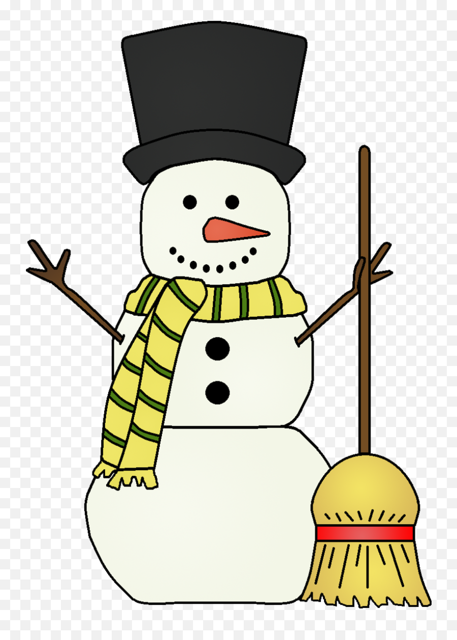 Graphics By Ruth Snowmen Download The - Snowman With Broom Clipart Emoji,Broom Emoji For Iphone