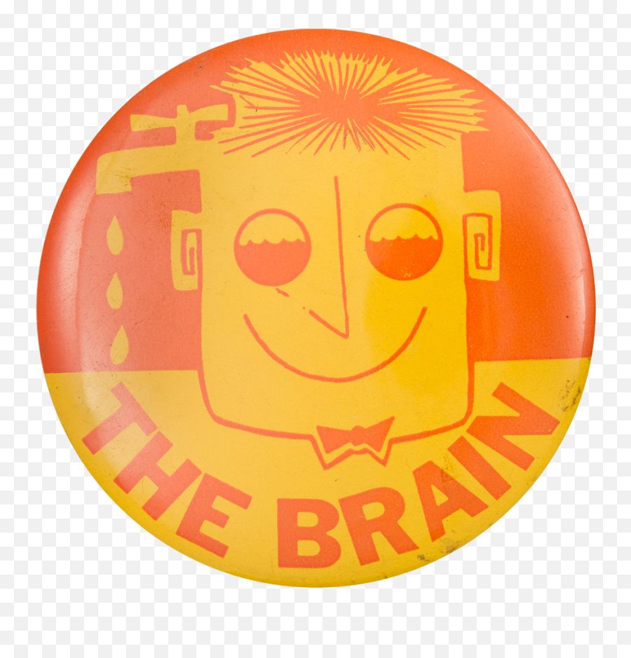 The Brain - Circle Emoji,Brain Emoticon