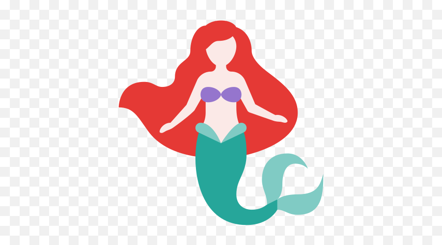 The Little Mermaid Icons - Mermaid Icon Emoji,Mermaid Emoticon