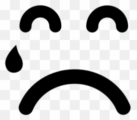 Teardrop Falling - Carita Triste Transparente Emoji
