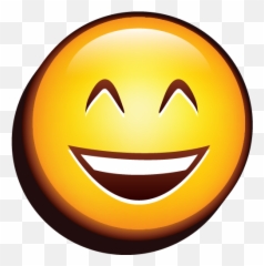 Emoji Happy Icon - Happy Smiley Emoticons Transparent Background,Happy Emoji