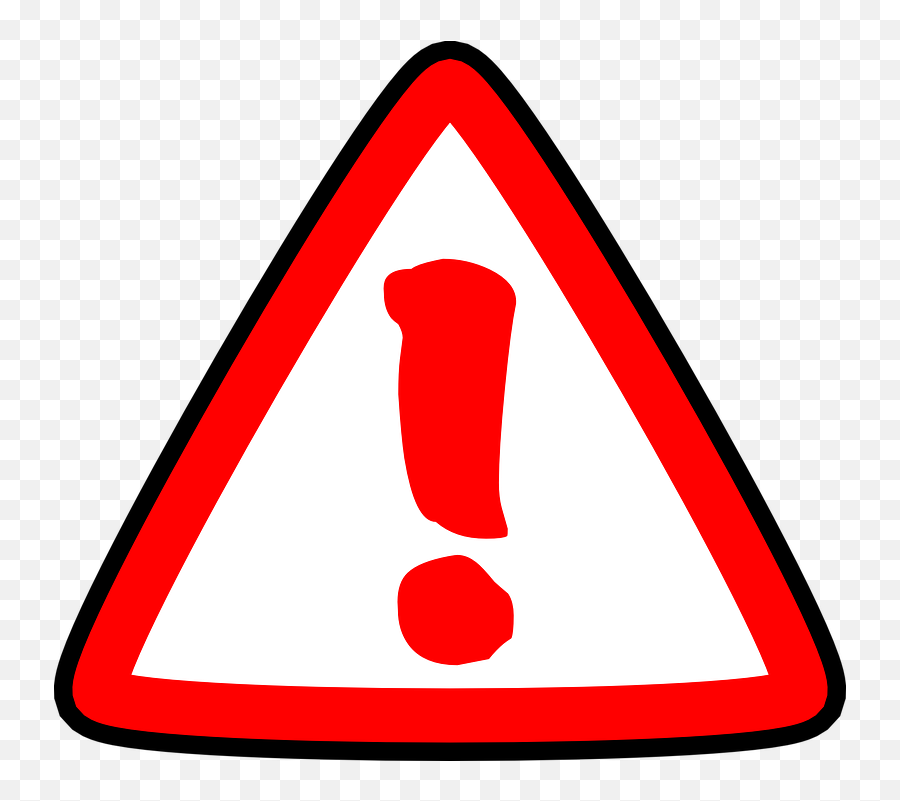 Sign Warning Exclamation Mark - Precaution Clipart Emoji,Traffic Light Caution Sign Emoji