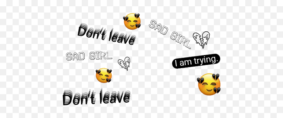 Sad Broke Broken Emoji Tumblr Crown Tumblrcrown Sadness - Emoticon,Sad Emoji Png