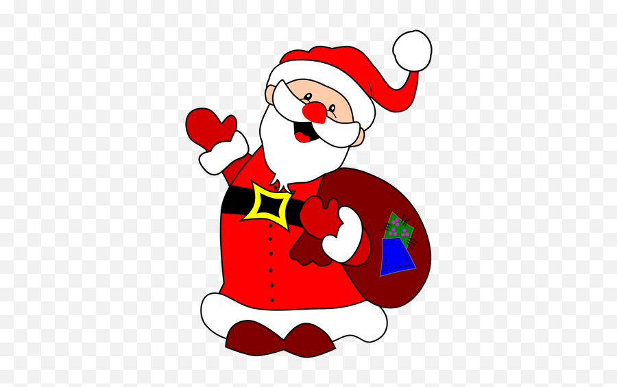 Happy Santa Claus - Christmas Maths Year 2 Emoji,Waving Emoticon