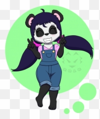 Chibi Dizzy With Pigtails - Cartoon Transparent Cartoon Pigtail Emoji,Dizzy Star Emoji