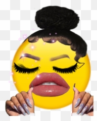 Emoji Meme With Nails And Lashes - Sucio Wallpaper