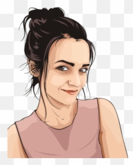 Sonriente Mujer Joven - Smiling Woman Clipart Emoji,1000 Emoji