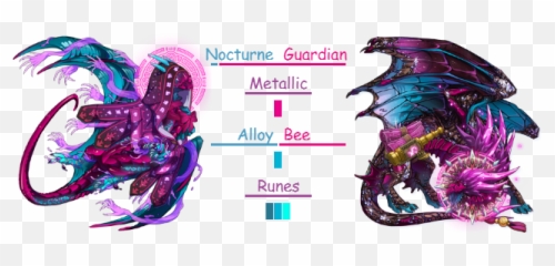 Bisexual Pride Dragons - Illustration Emoji
