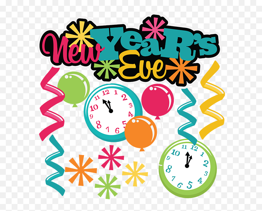 New Years Eve Clipart - Happy New Years Eve Clipart Emoji,New Year's Emoji