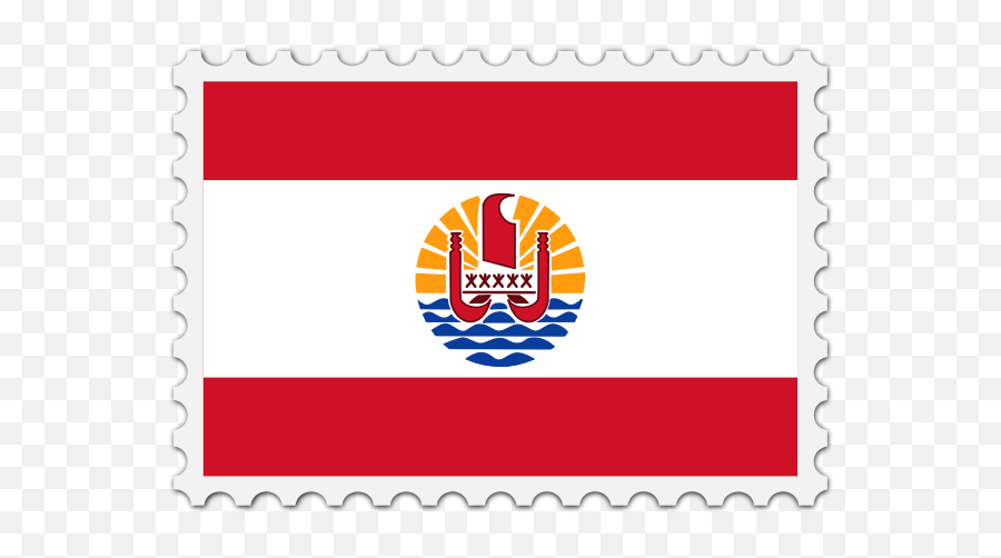 French Polynesia Flag Stamp - French Polynesia Flag Emoji,Aruba Flag Emoji