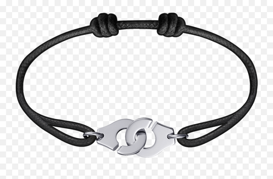 Menottes Dinh Van R12 Cord Bracelet - Silver Bracelet Bracelet Dinh Van Emoji,Emoji Handcuffs