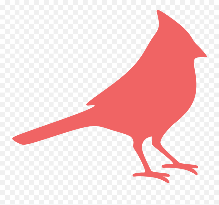 Silhouette Northern Cardinal Clip Art - Cardinal Clipart Transparent Background Emoji,Cardinal Bird Emoji