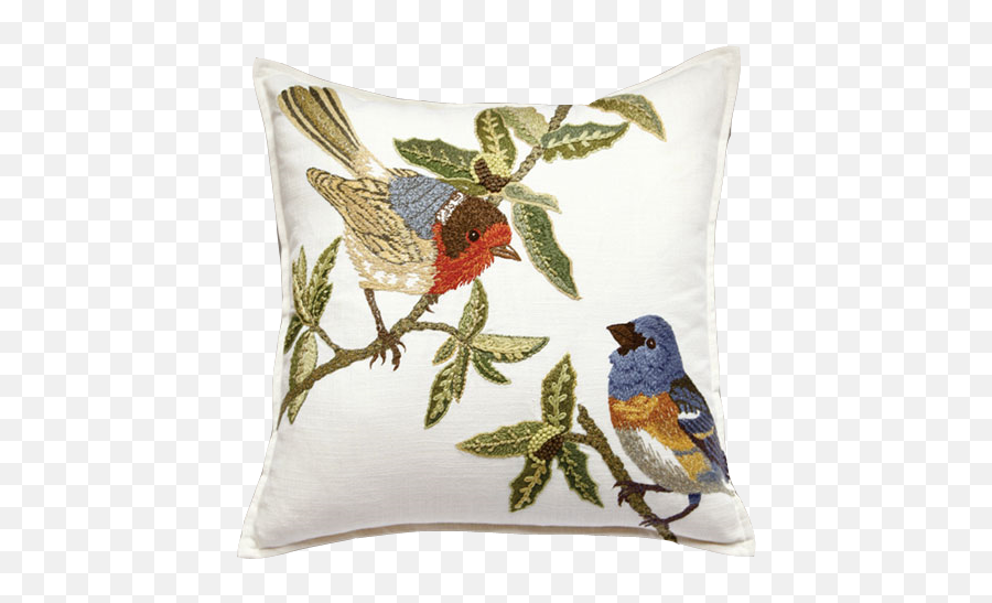 Bird Decorative Cushion Cushion - Cushion Emoji,Bluebird Emoji