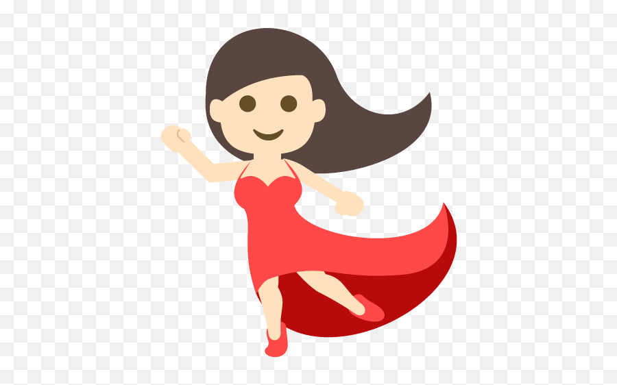 Dancer Light Skin Tone Emoji Emoticon - Emoji Dancing Girl,Emoji Light