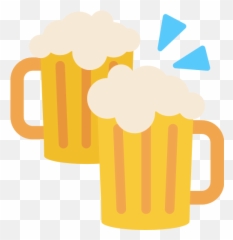 Clinking Beer Mugs Emoji For Facebook Email Sms - Png