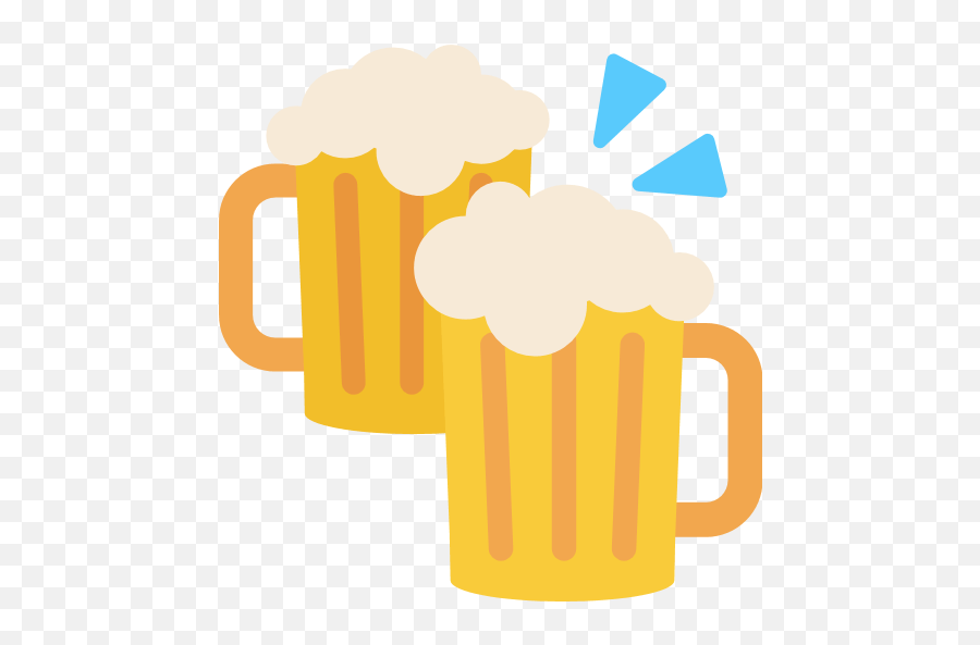 Clinking Beer Mugs Emoji For Facebook Email Sms - Facebook Beer Emoji Png,Cheers Emoji